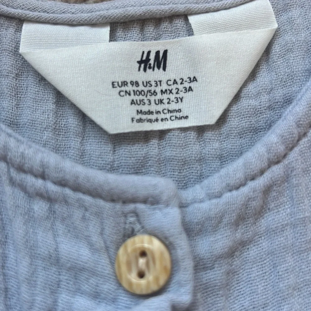 H&M Toddler Girl Light Blue Dress Size 3t